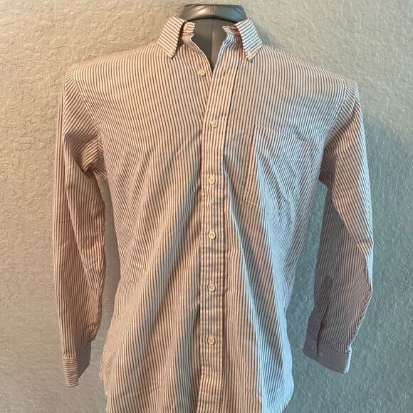 Classic chaps Ralph Lauren pinstripe button-down shirt size 16 | 34-35 - Picture 1 of 4